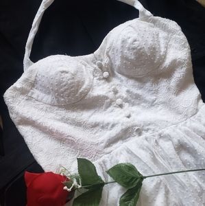 Betsey Johnson Bustier Bodice Dress Lace 6